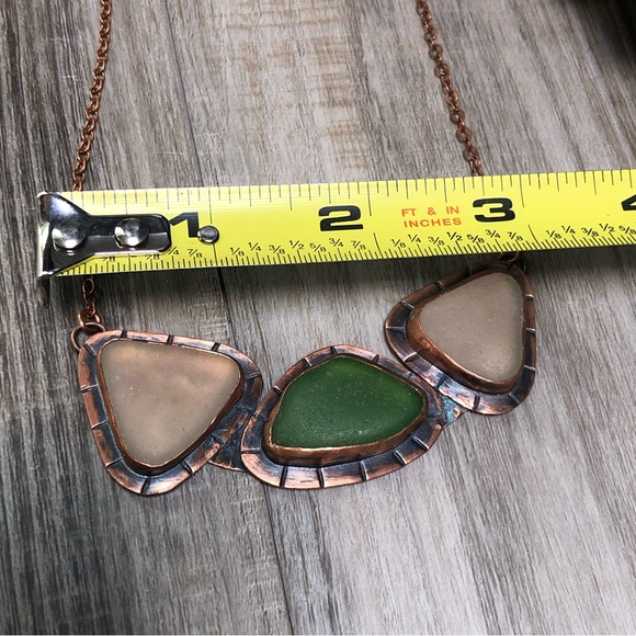 Sea Glass Copper Artisan Necklace - Picture 4 of 9